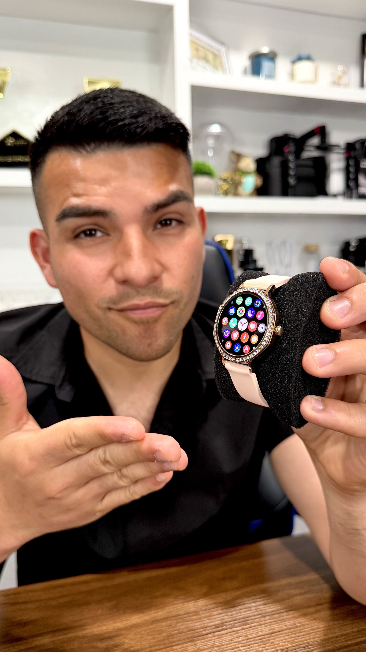 LOPEZ TIPS Women's Smart Watch with Fitness Tracker, Heart Rate Monitor, Sleep Tracking & Custom Watch Faces