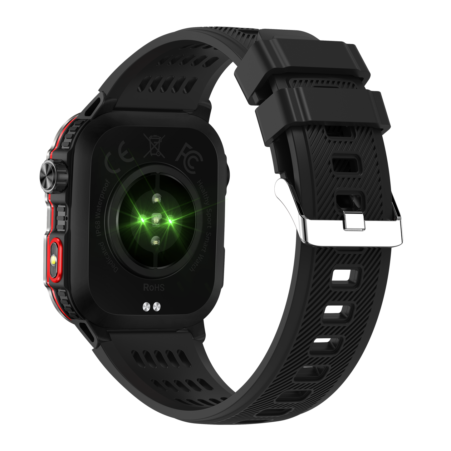 LOPEZ TIPS SMARTWATCH Ultimate Outdoor Smartwatch for Men LED Flashlight UV Money Detector